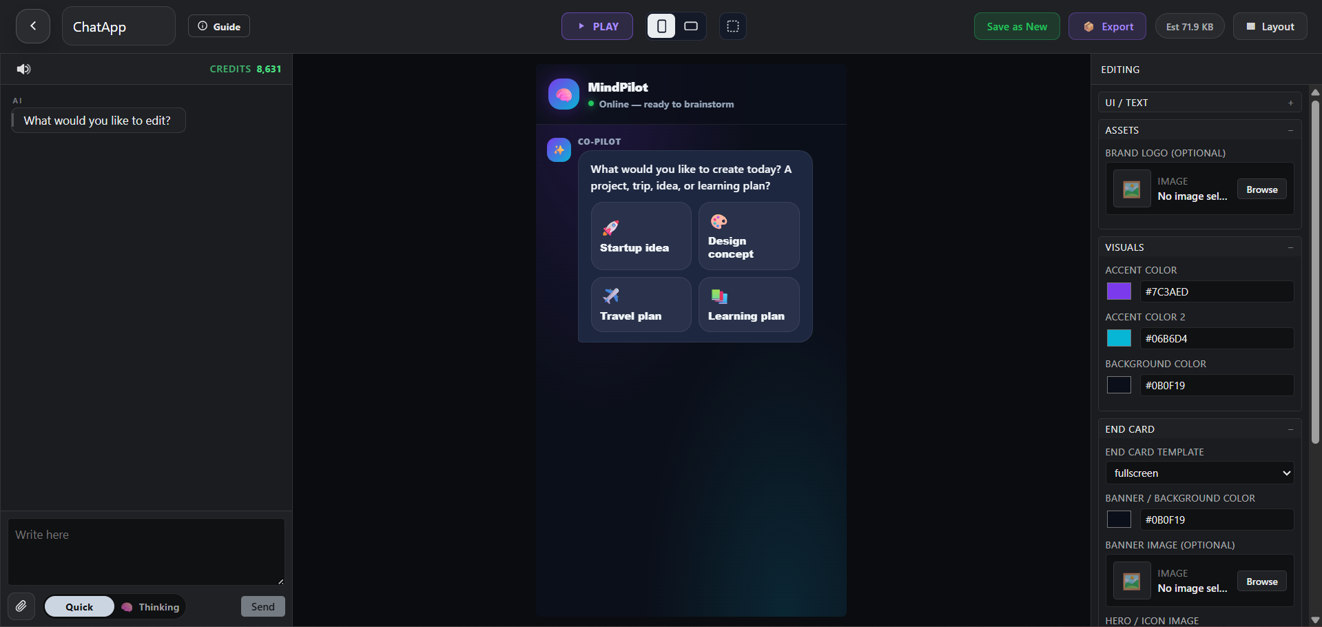 PlayableLab interactive ad editor